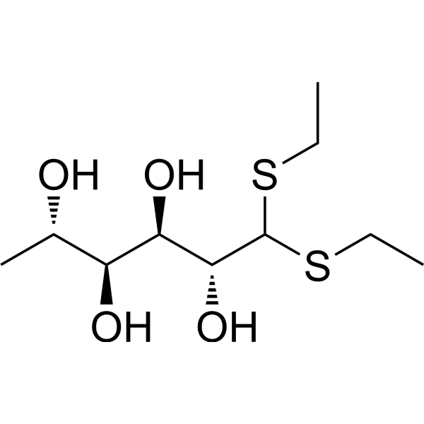 L-Mannose,6-deoxy,diethyl dithioacetal 6748-70-5